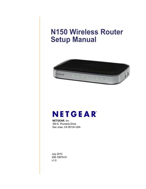 install netgear n150 wireless router without cd pdf manual